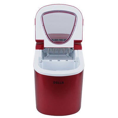 Portable Countertop Ice Cube Maker Compact Tabletop Touch Control 26 lb/day, Red N8