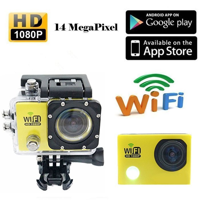 SJ6000 WiFi Version 2" LCD Display 170&deg; Wide Angle 1080P HD 30M Waterproof Outdoor Helmet Sport DV Digital Video... N2