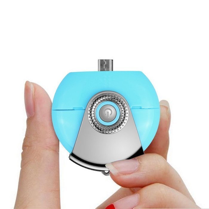 Vipe Cell Phone Beauty Mist Spray Diffuser Portable Mobile Phone Filling Water Meter for Android (Blue) N12