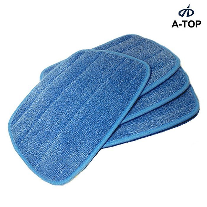[A-TOP] 9.4 x 13.4&rdquo; Microfiber Steam Mop Pads Euroflex Monster & Hann (Pack of 4) N2