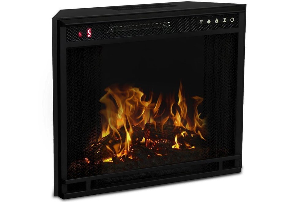 Touchstone 80016 Edgeline Electric Fireplace Insert for Mantles, 28 inch wide, 1500/750 Watt Heater (Black)