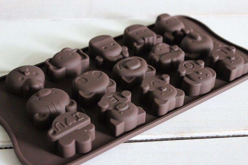 Ice Pop Molds Silicone Baking Mould Mold Chocolate Cake Cookie Muffin Candy Jelly Ice Cube (Type 5-8 Leaves)