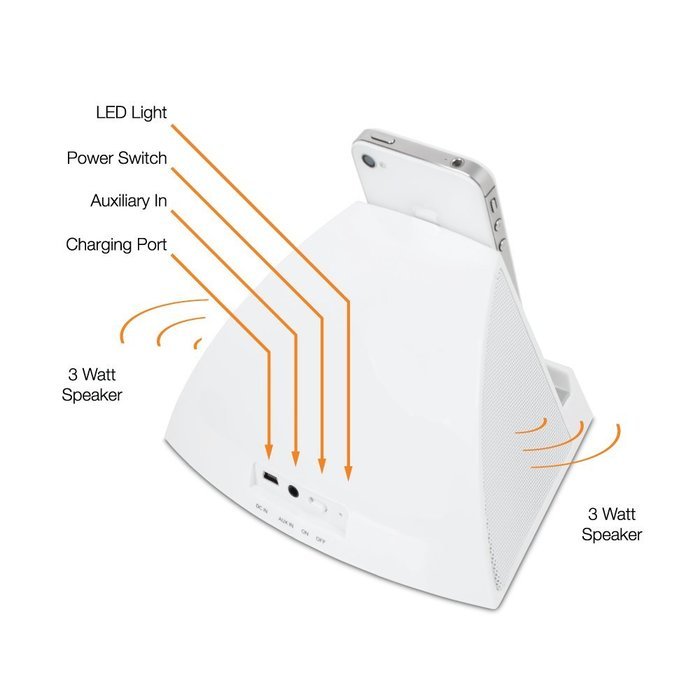 Satechi iFit-2 Portable Rechargeable Speaker Stand for Smartphones & Tablets: iPad Mini, Air, 3, iPhone 6 Plus... N14