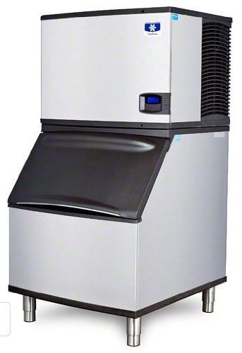 Manitowoc ID-0696N_B-400 612 Lb Remote Cooled Full Cube Ice Machine w/ Storage Bin