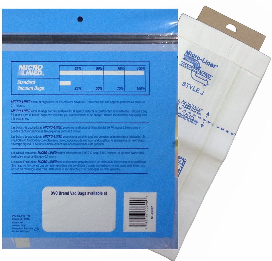 Home Care Products 458287 Eureka Style J MicroLined Replacement Vacuum Bags, 3-Pack N2
