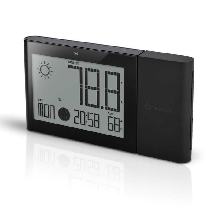 Oregon Scientific BAR268GH Alize Weather Station with Indoor/Outdoor Temp and Humidity (Black)
