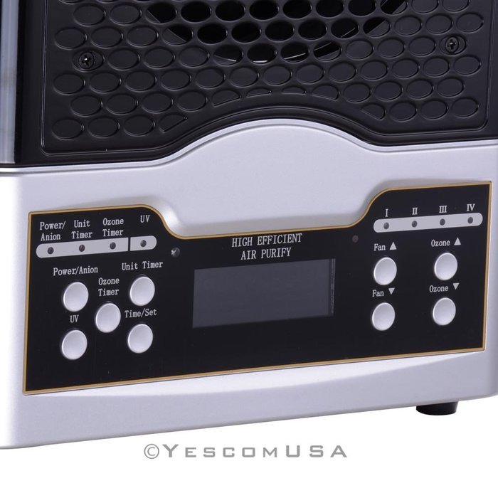 New Living 7-Stage Air Purifier Cleaner Hepa Ionic Ozone UV Generator LCD Remote N3