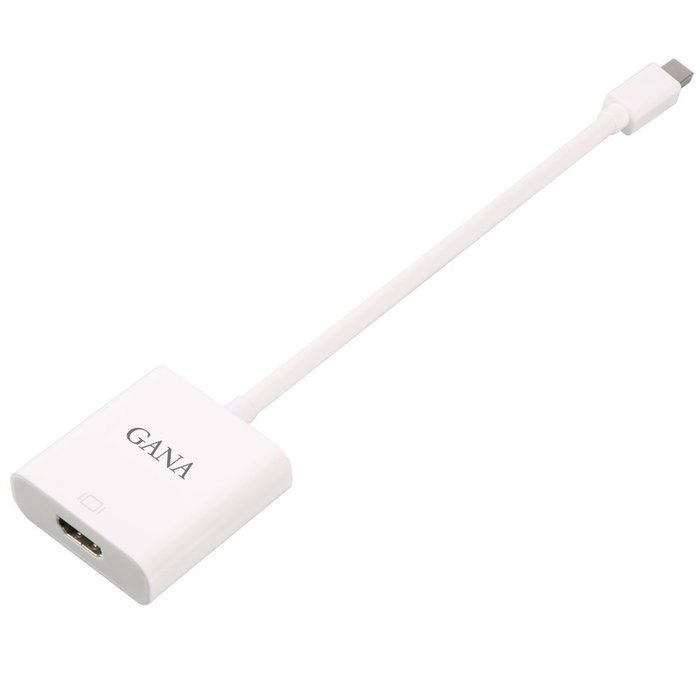 GANA Mini DisplayPort (DP) Male To Female Adapter Cable (Mini DP to HDMI 10ft Black) N43