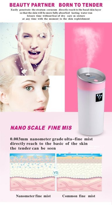 LAPOND 300ML Portable USB Powered Mini Travel and Car Air Humidifier with Humidification and Purification Functions...