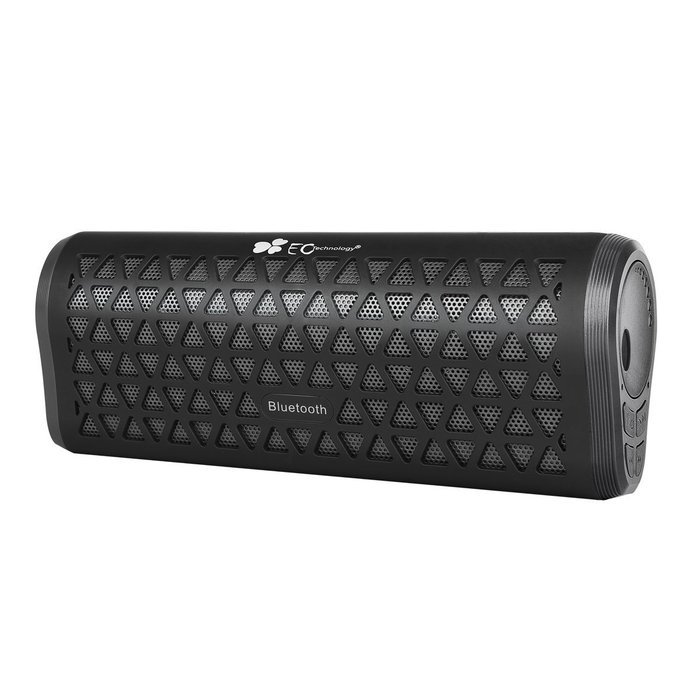 EC Technology 6W Bluetooth Speaker, up to 10 Hours Playtime for Smartphones, PC - Black N6