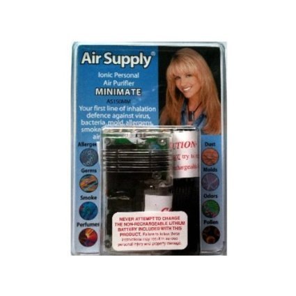 Air Supply Mini-Mate Personal Ionic Air Purifier--Black