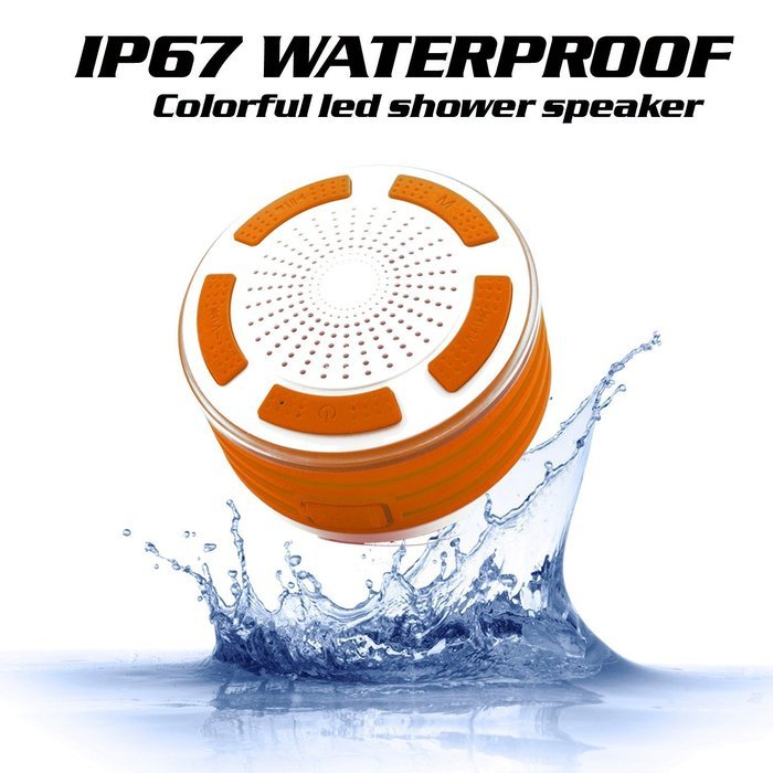 KONG KIM IPX7 100% Waterproof & Dust-proof Floating Bluetooth Shower Speaker Compatible with all Bluetooth devices... N5