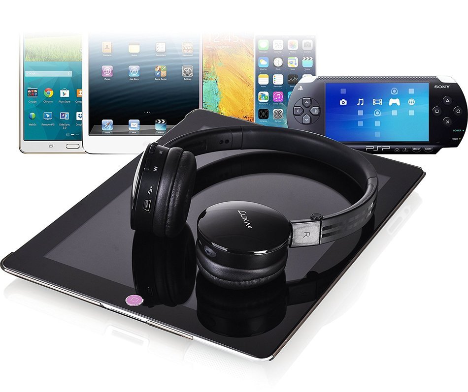 LUXA2 AD-HDP-PCLL-BK-00 Lavi L On-Ear Wireless Headphone, Black N39