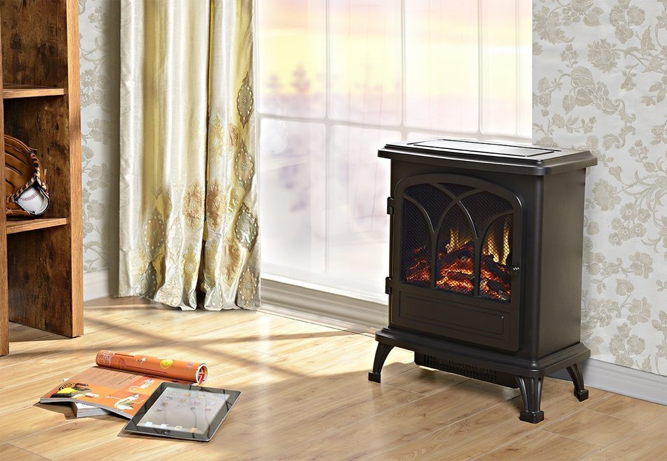 Homestar ZARRIZO Baltimore Stove, 17.6" x 9.45" x 22", Black N4