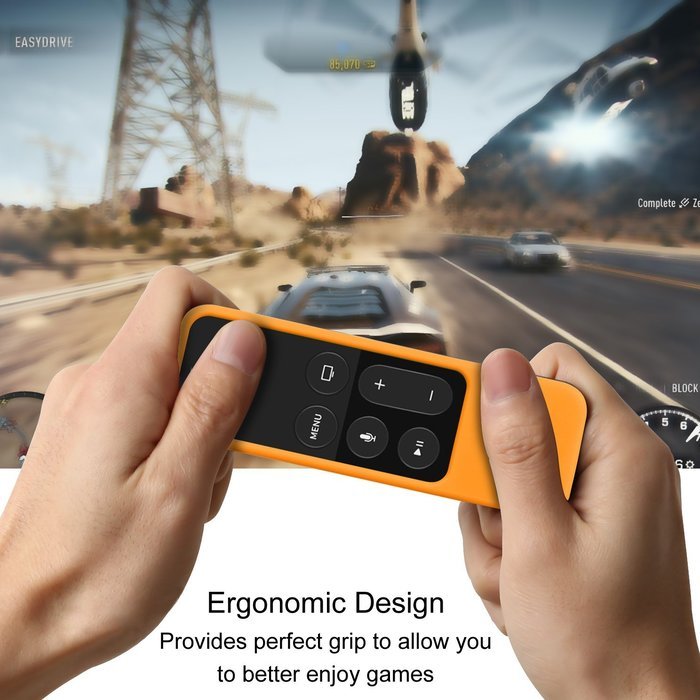 Apple TV (4th Gen) Remote Case - Casebot [Honey Comb Series] Light Weight [Anti Slip] Shock Proof Silicone Cover... N23