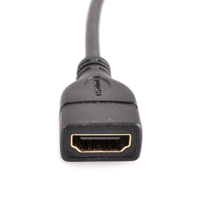 UCEC Down Angle Micro-HDMI to HDMI Cable - Male to Female - Supports Ethernet, 3D and Audio Return N12