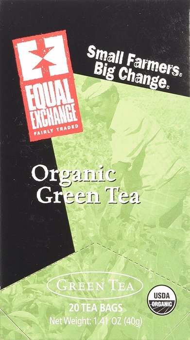 Equal Exchange Organic Green Tea, 20-Count (Pack of 3)