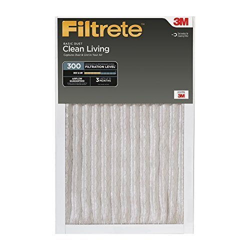Filtrete Clean Living Basic Dust Filter, MPR 300, 20 x 30 x 1-Inches, 6-Pack by 3M