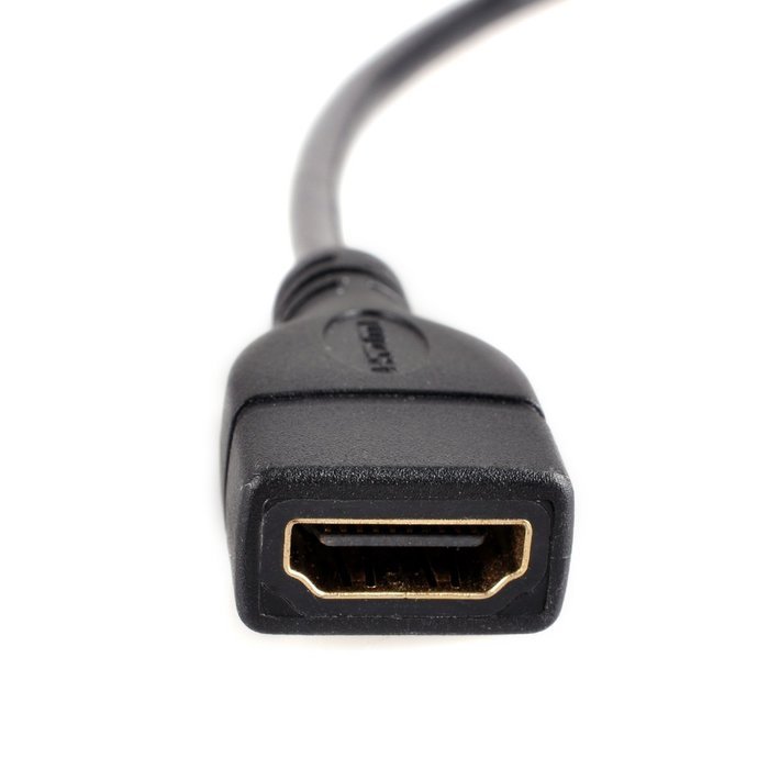 UCEC Down Angle Micro-HDMI to HDMI Cable - Male to Female - Supports Ethernet, 3D and Audio Return N17