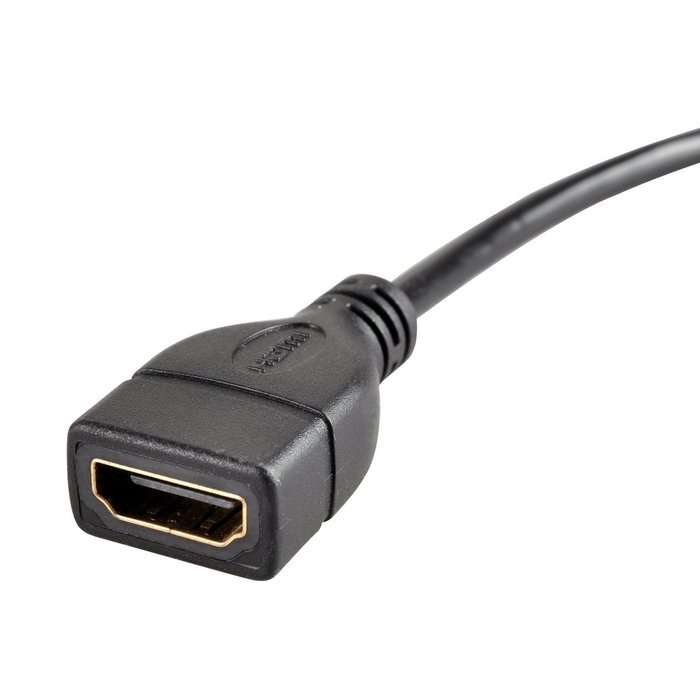 UCEC Down Angle Micro-HDMI to HDMI Cable - Male to Female - Supports Ethernet, 3D and Audio Return N18