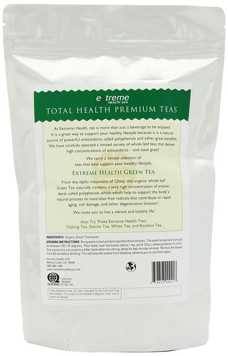 Extreme Health's Organically Grown Green Tea, Loose Leaf, 8-Ounce Bag