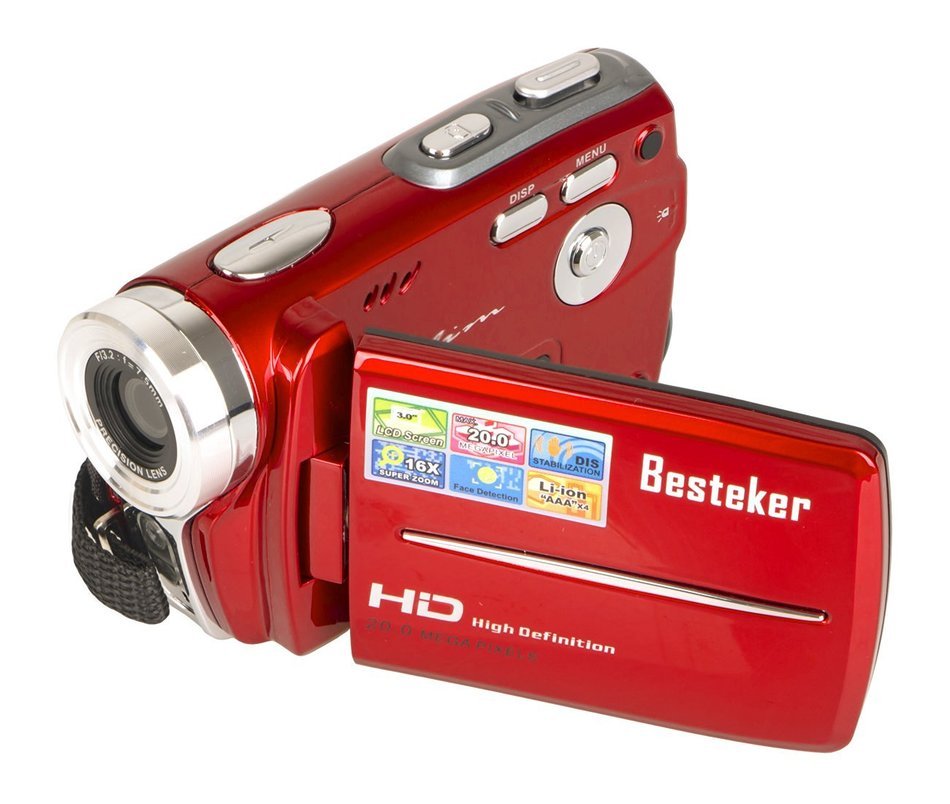 Camcorders, Besteker Portable Digital Video Camcorder HD Max 20.0 MP 1280*720P Camera DV 3.0 Inches TFT LCD Screen... N20