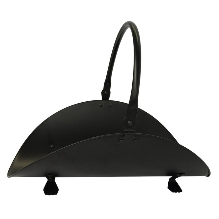 Amagabeli Fire Wood Basket Log Holder for Fireplace Firewood Rack , Black , Metal