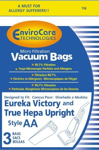 eureka victory and true hepa Style AA Bags - 3 in a pack N2