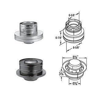 DuraVent 46DVA-KCA 4" x 6-5/8" Inner Diameter - DirectVent Pro Direct Vent Pipe, Galvanized