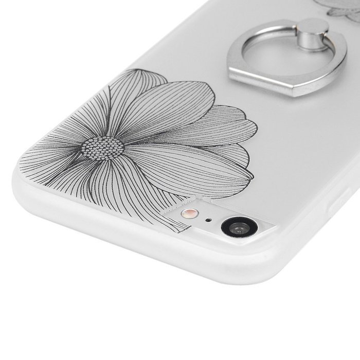 Badalink iPhone 7 Case (4.7") 360 Degree Rotating Ring Holder Kickstand Shockproof Soft TPU Rubber Bumper Frame... N84