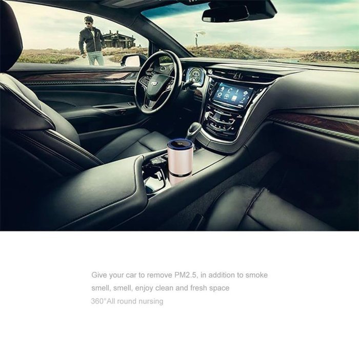 Becoler Car Air Purifier,Smart Car Air Ionizer, Ionic Purifier, Odor Eliminator, Auto Air Cleaner Car Freshener...
