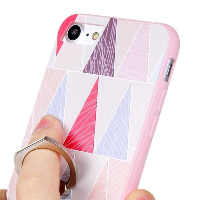 Badalink iPhone 7 Case (4.7") 360 Degree Rotating Ring Holder Kickstand Shockproof Soft TPU Rubber Bumper Frame... N88