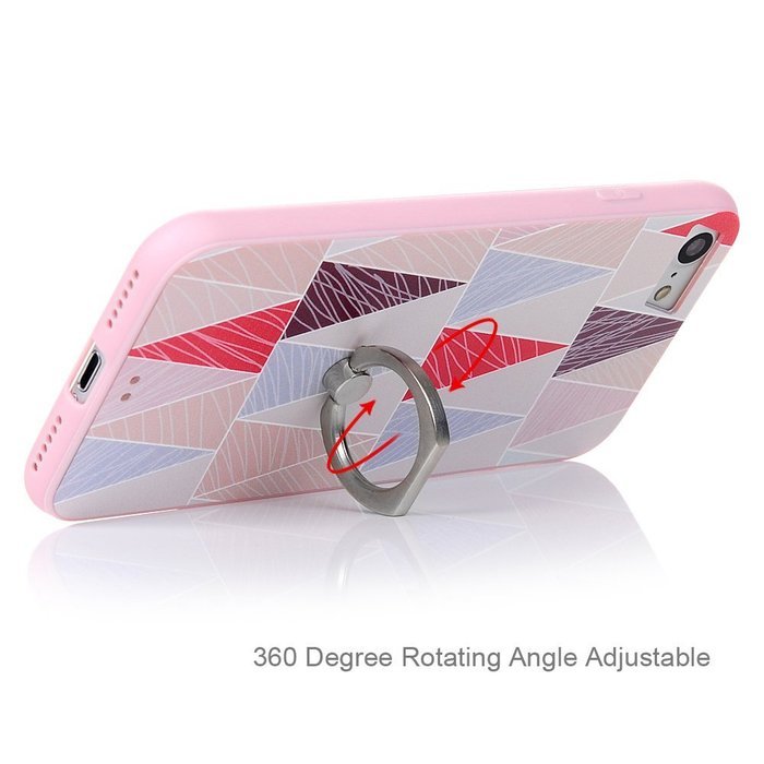 Badalink iPhone 7 Case (4.7") 360 Degree Rotating Ring Holder Kickstand Shockproof Soft TPU Rubber Bumper Frame... N89
