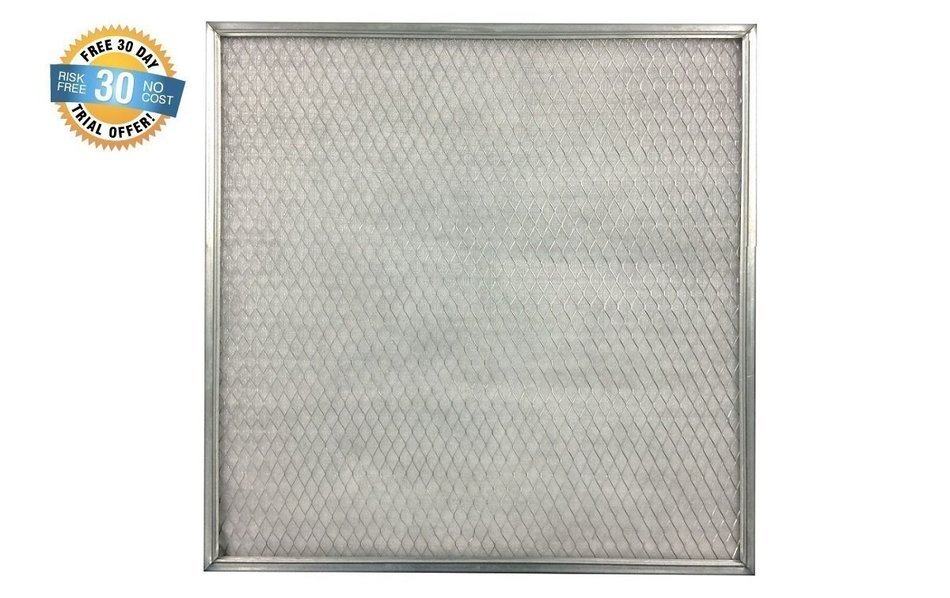 20x21x1 Electrostatic Washable Permanent A/C Silver Steel Frame 65% more efficiency N2
