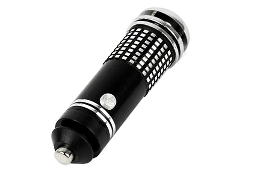 Eshion Mini Compact Auto Car Fresh Air Ionic Purifier Oxygen Ozone Ionizer Cleaner (Black)