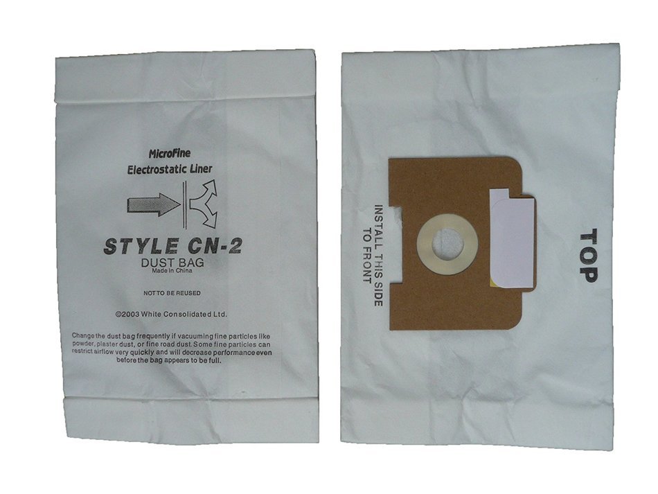 9 Eureka CN-2, CN2 Vacuum Bags by Envircare Series 6830, Power Team, Canister, General Electric Vacuum Cleaners... N2