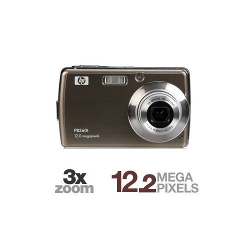HP PB360 12 MP Digital Camera with 3-Inch Touchscreen LCD (Bronze)