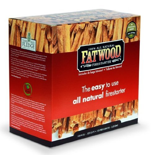 Fatwood Firestarter 9987 0.125 Cubic Feet Fatwood for Fireplace in Color Box, 5-Pound