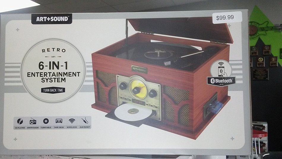 record player 6 in 1 retro