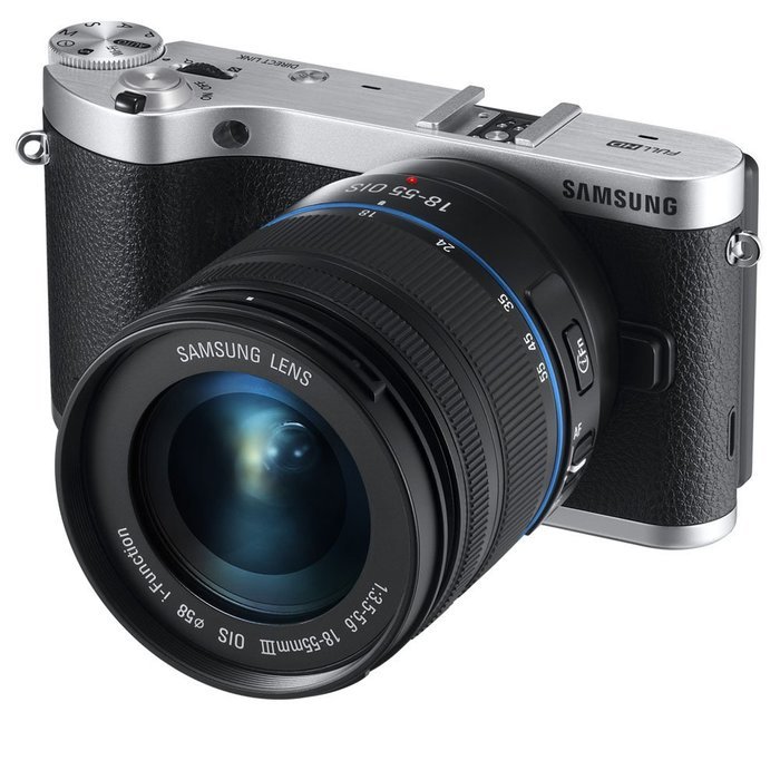 Samsung NX300 20.3MP CMOS Smart WiFi Mirrorless Digital Camera with 18-55mm Lens and 3.3" AMOLED Touch Screen... N12