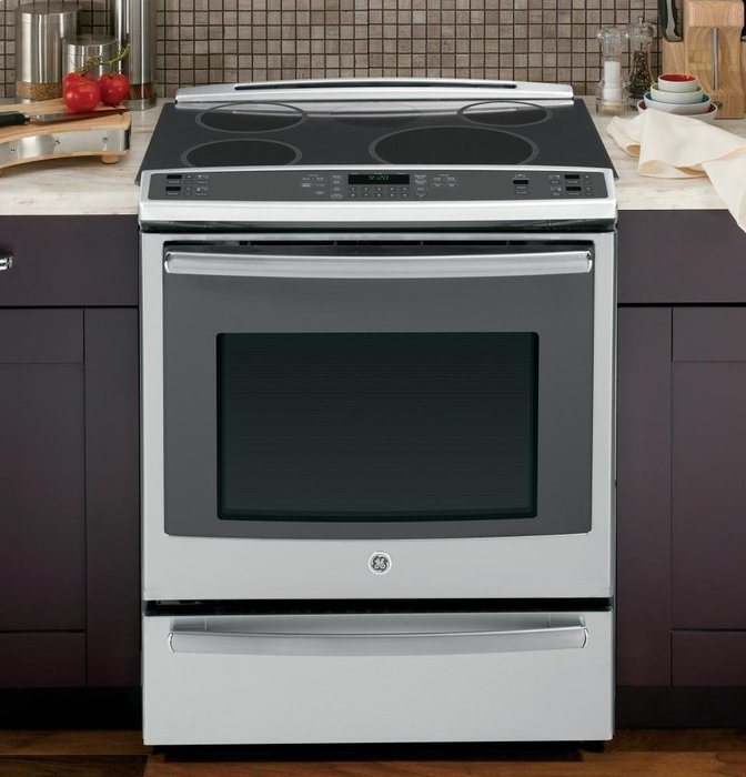 GE PHS920SFSS Profile 30" Stainless Steel Electric Slide-In Induction Range - Convection N3