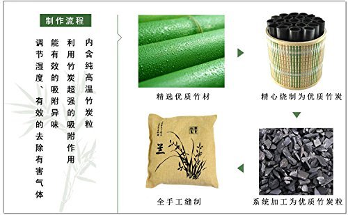 Nature Air Purifying Bag Activated Bamboo Charcoal Bag Remove Odors Air Freshener Removal For Fridge Freezer Car...