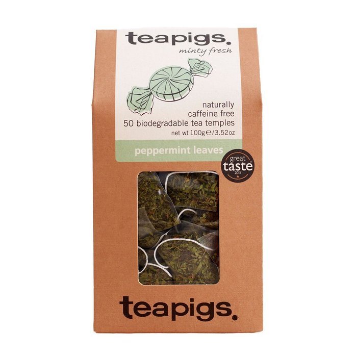 teapigs Peppermint Leaves Tea, 50 Count