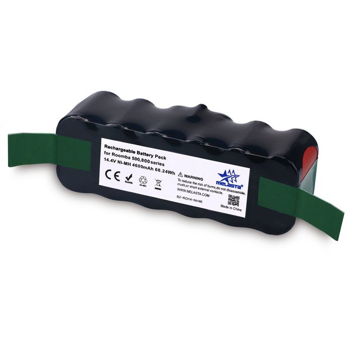 MELASTA New Version 4600mAh 14.4V Ni-NH Replacement Battery for iRobot Roomba R3 500, 600, 700 & 800 series 510... N4