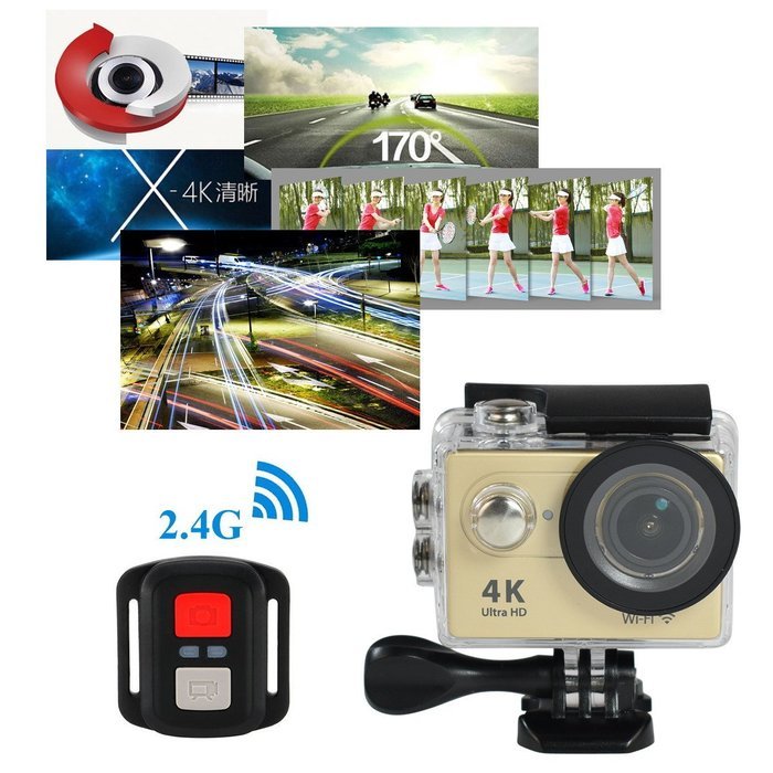 Action camera H9R Ultra HD 4K / 25fps WiFi 2.0" 170D pro Helmet Cam underwater waterproof camera go Sport cam... N2