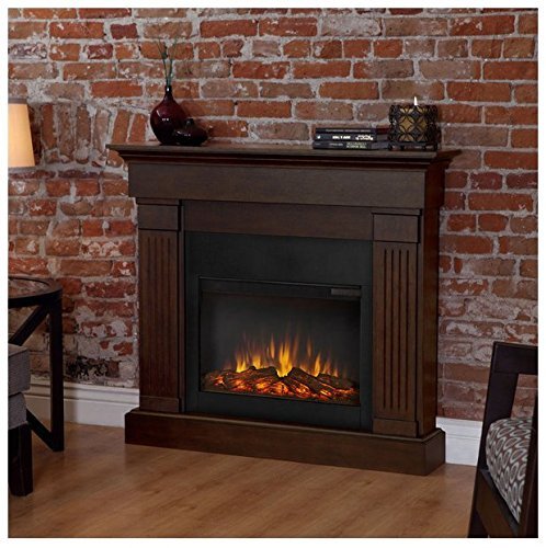 Real Frame 'Crawford' Chestnut Oak Electric Fireplace