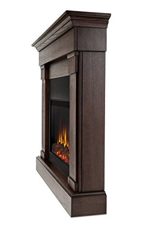 Real Frame 'Crawford' Chestnut Oak Electric Fireplace N2