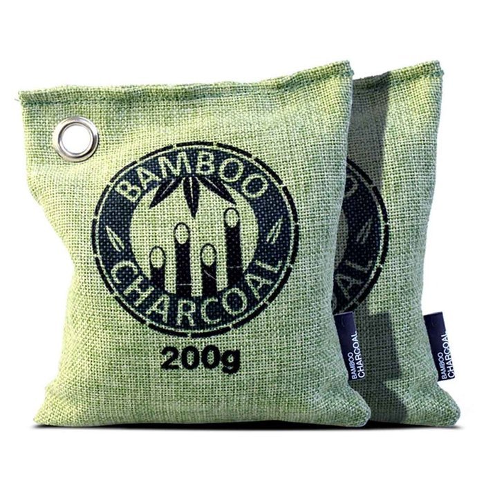 Culon 200g Tan Bamboo Charcoal Bags, Natural Deodorizer Air Freshener, Pack of 2 N5