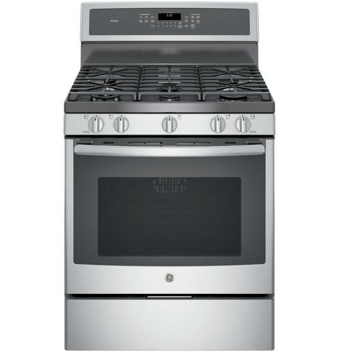 GE PGB930SEJSS Profile 30" Stainless Steel Gas Sealed Burner Range - Convection N3