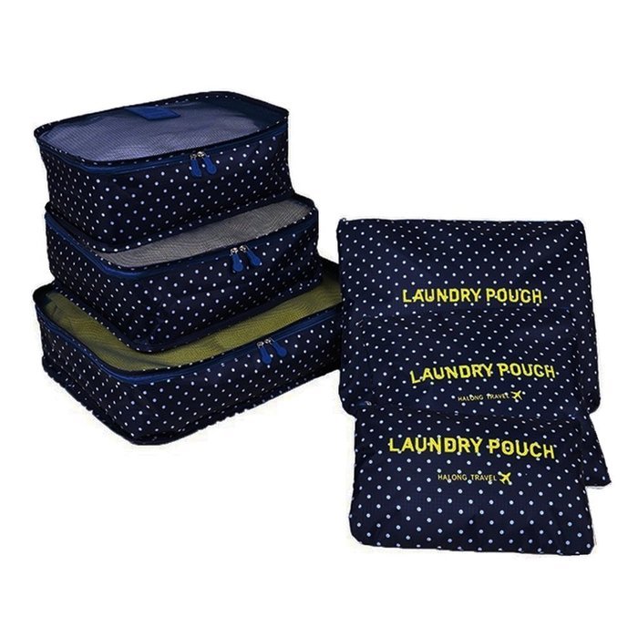 ColorMixs&reg; Hanging Toiletry Cosmetics Travel Bag Cosmetic Carry Case for Woman Man Travel Organization Gift (Navy... N8